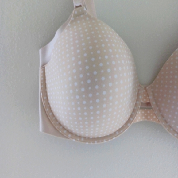 NWT Warner's No Side Effects Polka Dot Bra, size 40D - Picture 5 of 13
